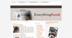 Desktop Screenshot of everythingferret.com