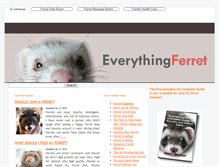 Tablet Screenshot of everythingferret.com